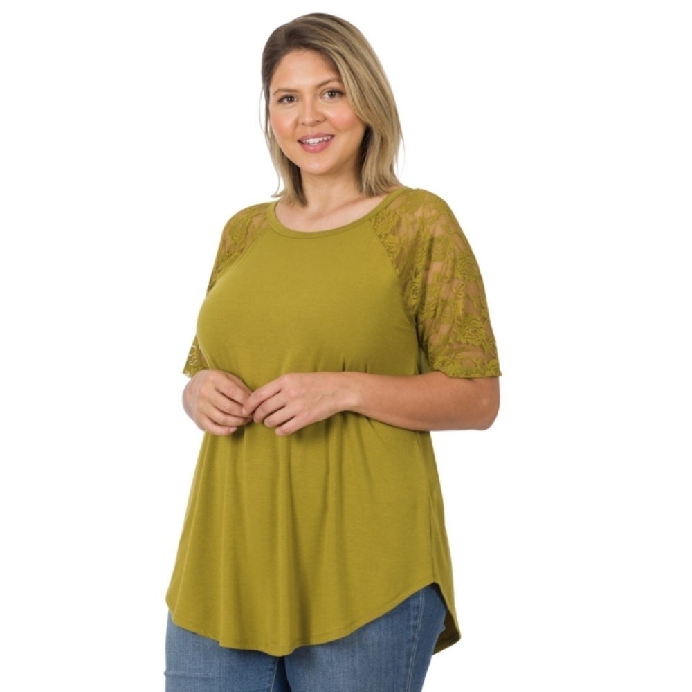 Lace Sleeve Top